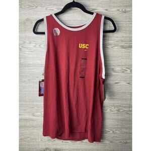 Nike Tank Top Womens L USC Trojans Dri Fit Logo Graphic